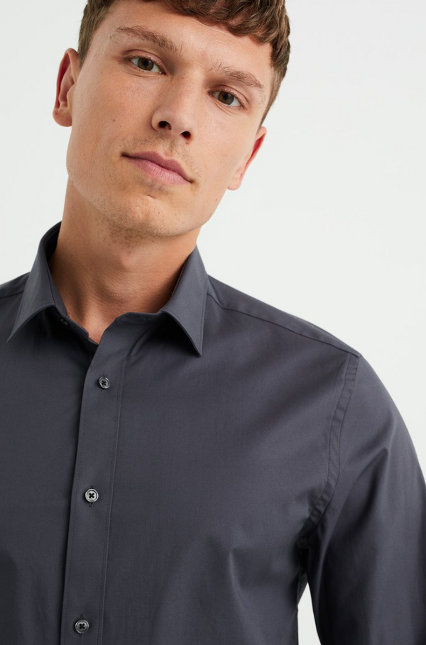 25DEGREE Grey Formal Shirt For Men | Slim Fit