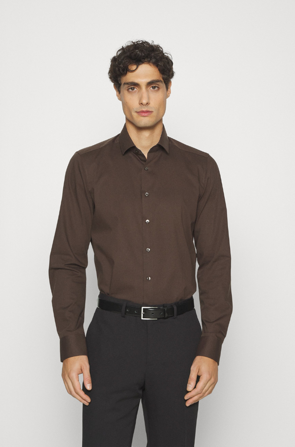 25DEGREE Brown Formal Shirt For Men | Slim Fit