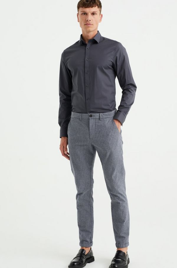 25DEGREE Grey Formal Shirt For Men | Slim Fit