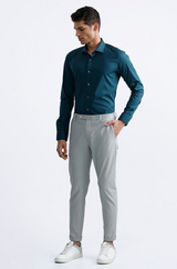 25DEGREE Dark Teal Formal Shirt For Men | Slim Fit