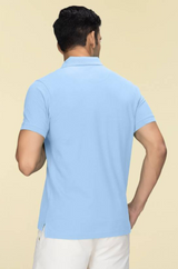 Club Polo Shirt - Sky Blue