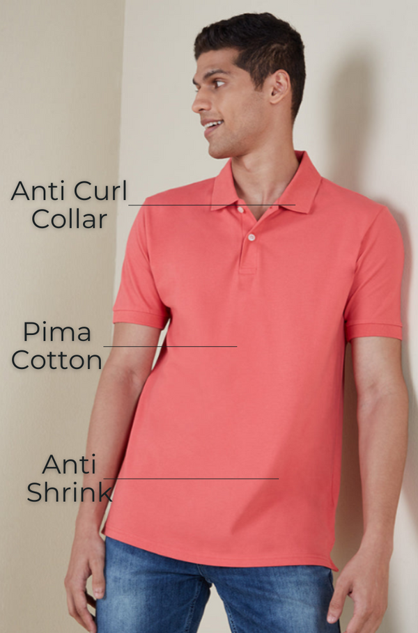 Club Polo Shirt - Peach