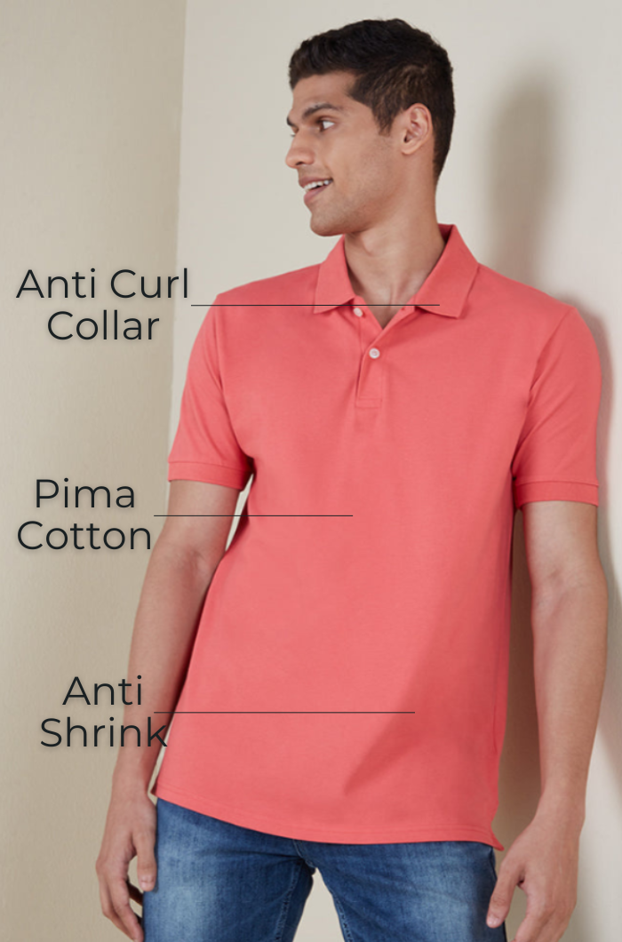 Club Polo Shirt - Peach