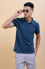 Club Polo Shirt - Mirage Blue