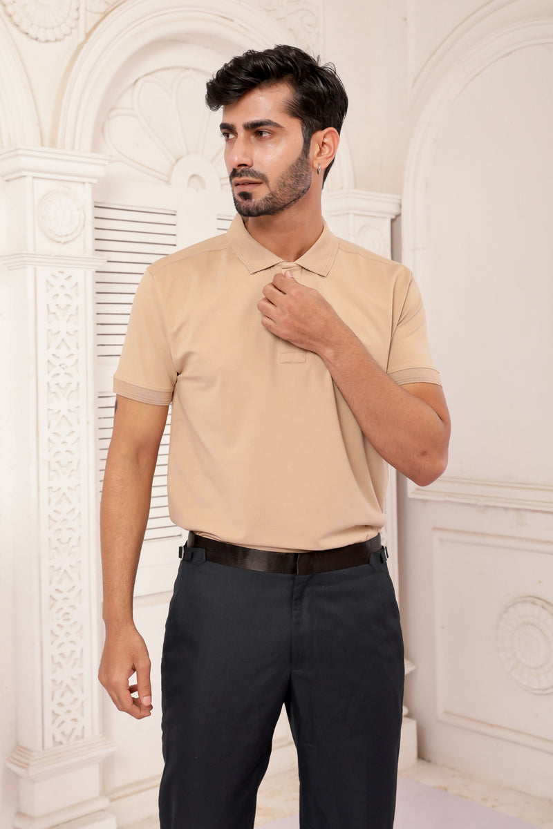 Prime Polo Shirt - Beige - Armenio