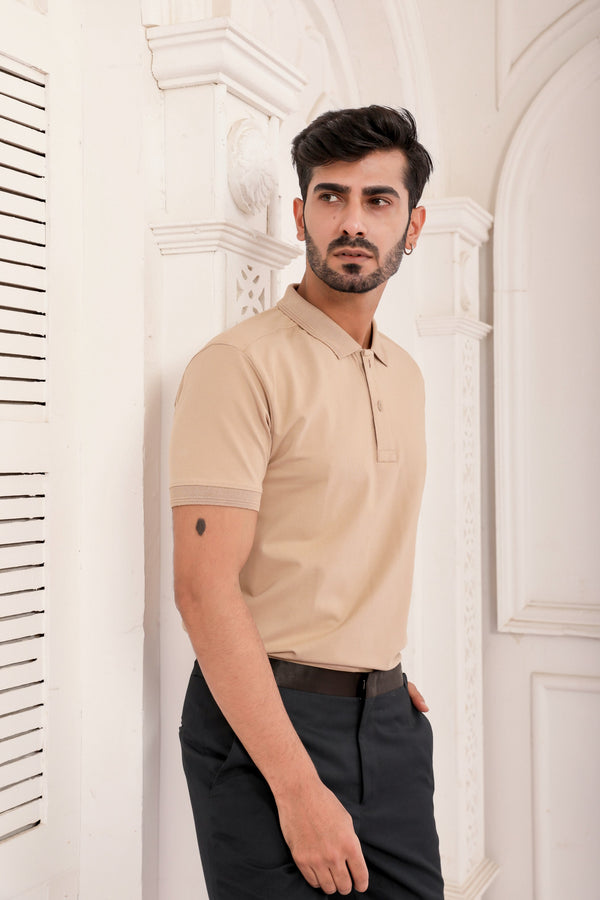Prime Polo Shirt - Beige - Armenio