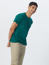 Pima Classic Tee - Marine Green - Armenio