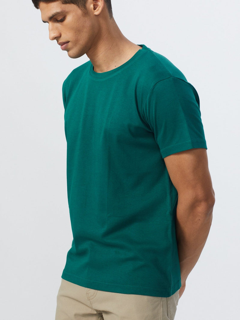 Pima Classic Tee - Marine Green - Armenio