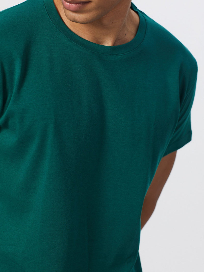 Pima Classic Tee - Marine Green - Armenio